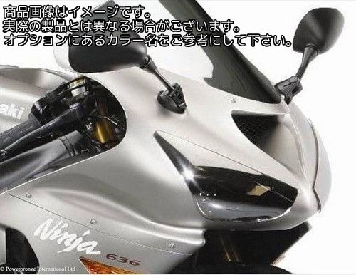 Powerbronze / パワーブロンズ ヘッドライト プロテクター KAWASAKI ZX6-R 05-06 ダーク グリーン | 440-K438-012