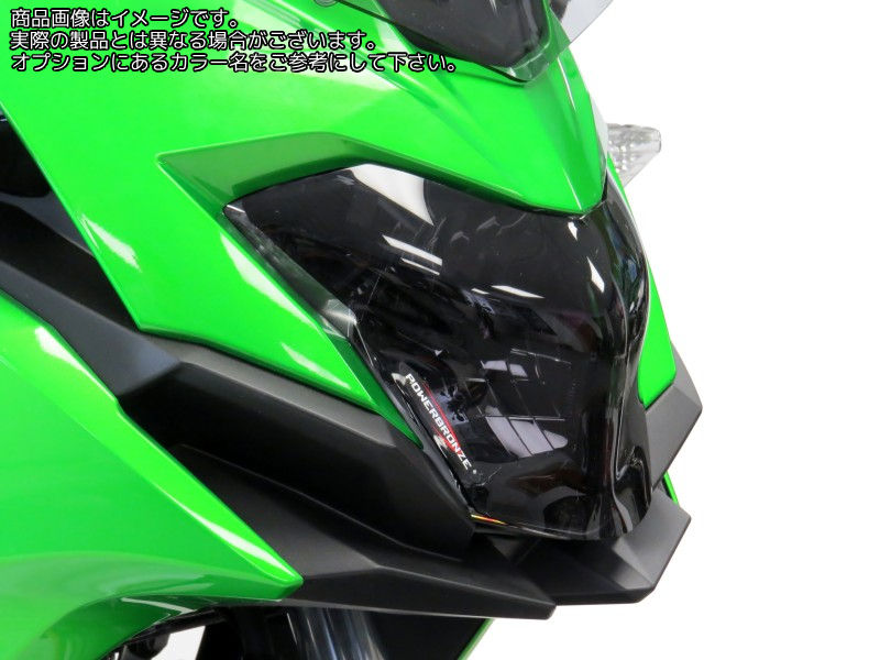 Powerbronze / パワーブロンズ ヘッドライトプロテクター ダークグリーン KAWASAKI VERSYS-X 300 17-19 | 440-K571A-012｜ワンダーテック