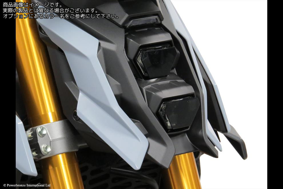 Powerbronze / パワーブロンズ Headlight Protectors for SUZUKI GSX-S1000 21-23/GSX-S1000GT 22-23/GSX-S950 22-23/GSX-8S 23/V-STROM 800 23/DARK GREEN **NOT ROAD LEGAL** | 440-S018A-012｜ワンダーテック