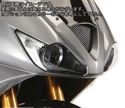 Powerbronze / パワーブロンズ ヘッドライト プロテクター TRIUMPH DAYTONA 675 06-08 ダーク グリーン | 440-T457-012｜ワンダーテック