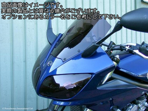 Powerbronze / パワーブロンズ ヘッドライト プロテクター YAMAHA FZS600 FAZER 02-03 エレクトリックブルー | 440-Y198-009｜ワンダーテック
