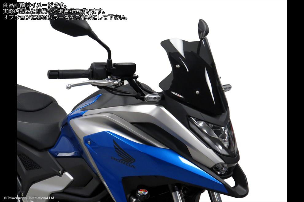 Powerbronze / パワーブロンズ Adventure Sports Screen for HONDA NC750X 21-23 (300 MM)/DARK TINT | 460-H114-002