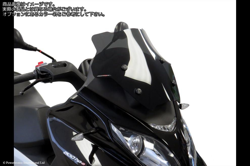 Powerbronze / パワーブロンズ Scooter Screens for PIAGGIO MP3 350 18-20/MP3 400 21-23/MP3 500 18-23 (360 MM HIGH)/CLEAR | 460-P102-000