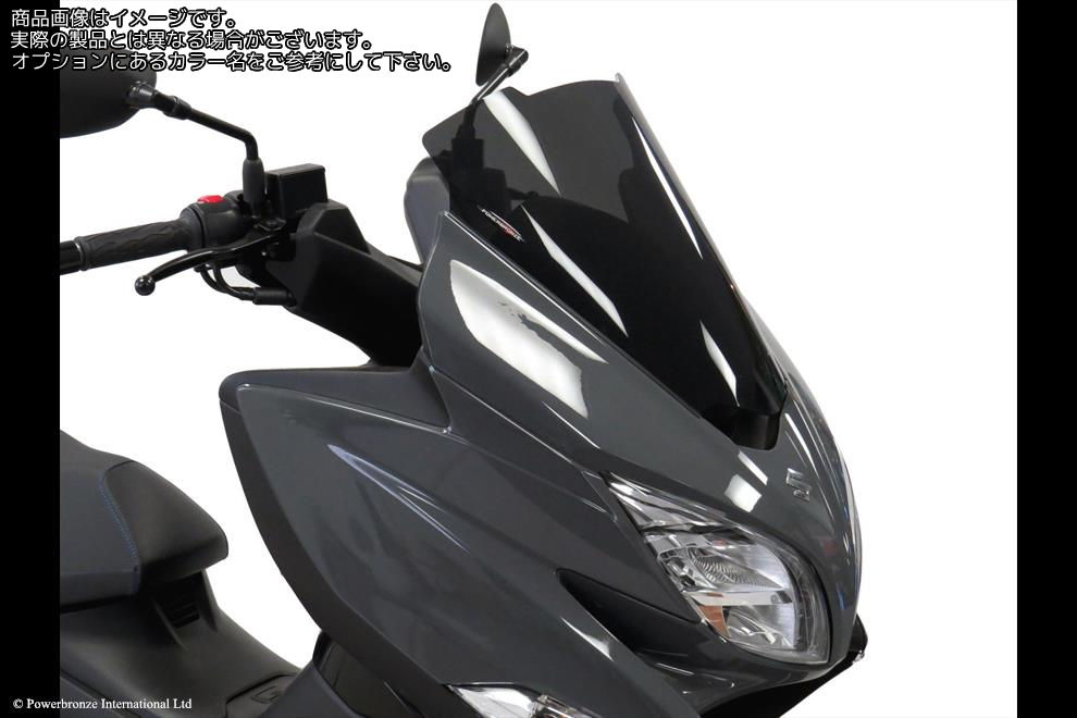 Powerbronze / パワーブロンズ Scooter Screens for SUZUKI BURGMAN 400 17-23 (400 MM HIGH)/CLEAR | 460-S108-000