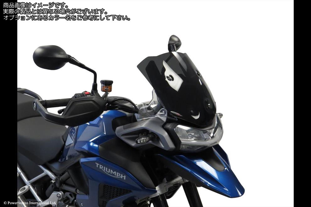 Powerbronze / パワーブロンズ Adventure Sports Screen for TRIUMPH TIGER 1200 22-23/GT 22-23/GT EXPLORER 22-23/RALLY PRO 22-23/RALLY EXPLORER 22-23 (330 MM HIGH)/WHITE | 460-T110-004