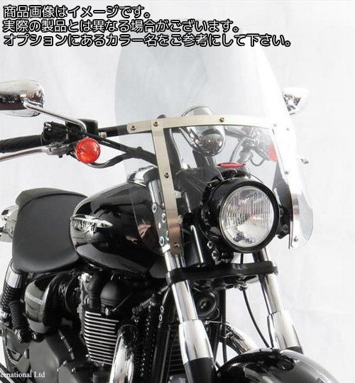 Powerbronze / パワーブロンズ カスタムスクリーン クリア YAMAHA XV535 VIRAGO 88-97 DREADNOUGHT | 470-Y105-000