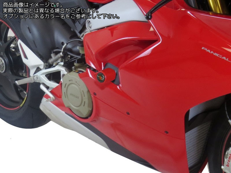 Powerbronze / パワーブロンズ バジェットクラッシュポストセット (クラッシュバー) ブラック DUCATI PANIGALE V4 18-19 PANIGALE V4S 18-19 DRILL INNER PANEL | 513-D106-003