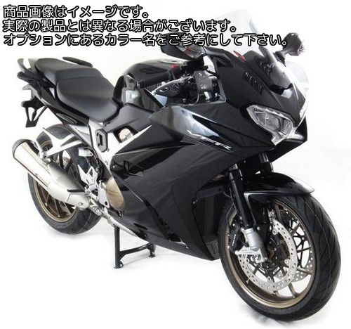 Powerbronze / パワーブロンズ エアフロースクリーン ソリッドブラック HONDA VFR800F 14-19 | 400-H137-003