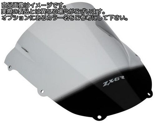 Powerbronze / パワーブロンズ エアフロー スクリーン KAWASAKI ZX6-R G1-G2 98-99 ブラック | 400-K104-003