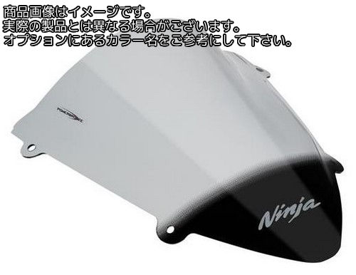 Powerbronze / パワーブロンズ エアフロースクリーン ソリッドブラック KAWASAKI NINJA 250R 08-13 | 400-K123-003