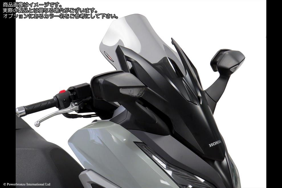 Powerbronze / パワーブロンズ Scooter Screens for HONDA FORZA 125 21-23/FORZA 350 21-23 (475 MM HIGH)/CLEAR | 410-H187-000|ワンダーテック