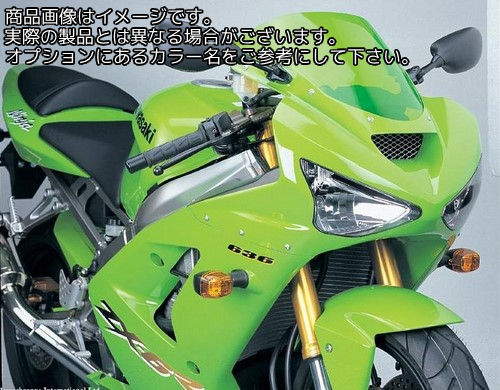 Powerbronze / パワーブロンズ スタンダード スクリーン KAWASAKI ZX6-R 03-04 クリアー | 410-K120-000