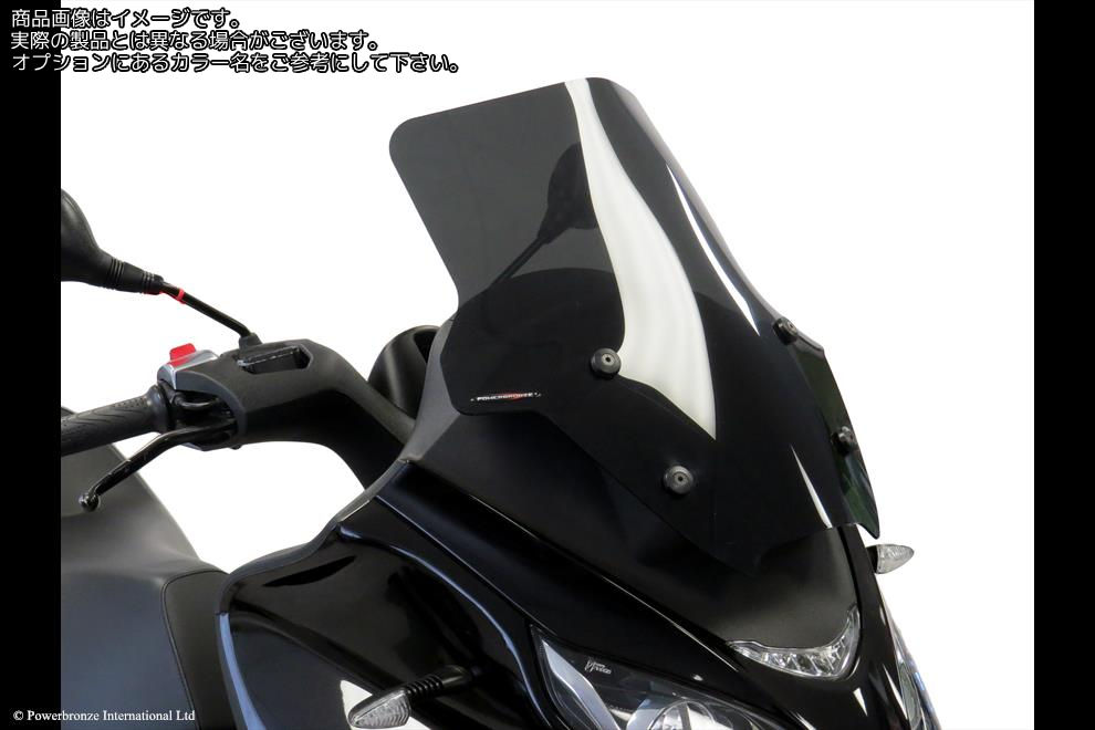 Powerbronze / パワーブロンズ Scooter Screens for PIAGGIO MP3 350 18-20/MP3 400 21-23/MP3 500 18-23 (455 MM HIGH)/LIGHT TINT | 410-P102-001