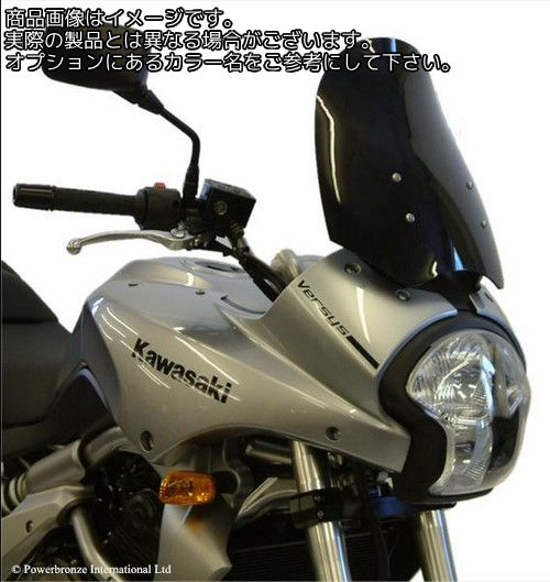 Powerbronze / パワーブロンズ フリップアップ スクリーン KAWASAKI GPZ900R ブラック | 420-K123-003