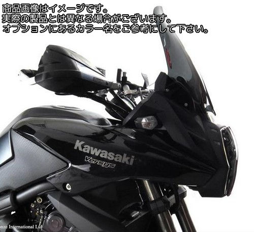 Powerbronze / パワーブロンズ フリップアップ スクリーン KAWASAKI VERSYS 10-11 ブラック | 420-K140-003