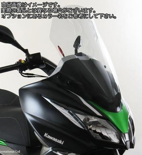 Powerbronze / パワーブロンズ スクータースクリーン エレクトリックブルー KAWASAKI J300 14-19 J125 16-19 (660 MM) | 420-K143-009｜ワンダーテック