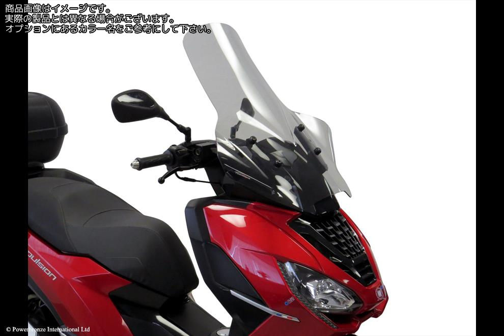 Powerbronze / パワーブロンズ Scooter Screens for PEUGEOT PULSION ALLURE 125 18-23/PULSION GT 125 18-23/PULSION 125 RS 18-23 (685 MM HIGH)/CLEAR | 420-PE101-000