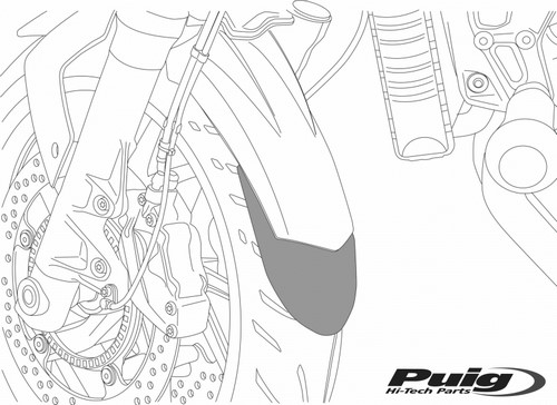Puig／プーチ リア フェンダー エクステンション- ブラック | 8186N