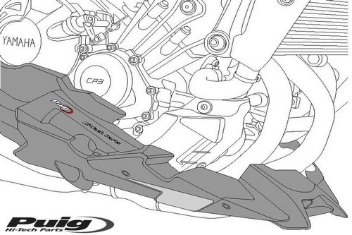 Puig／プーチ エンジンスポイラー- マットブラック | 8559J｜ワンダーテック
