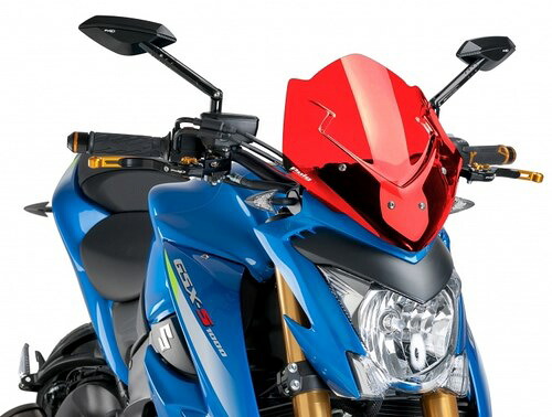 Puig／プーチ ウィンドシールド Naked New Generation スポーツ- レッド | 7653R