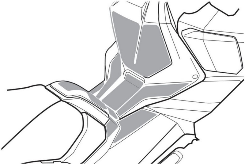 Puig / プーチ タンクパッド Scooter スクラッチセーバー ブラック | 20865N