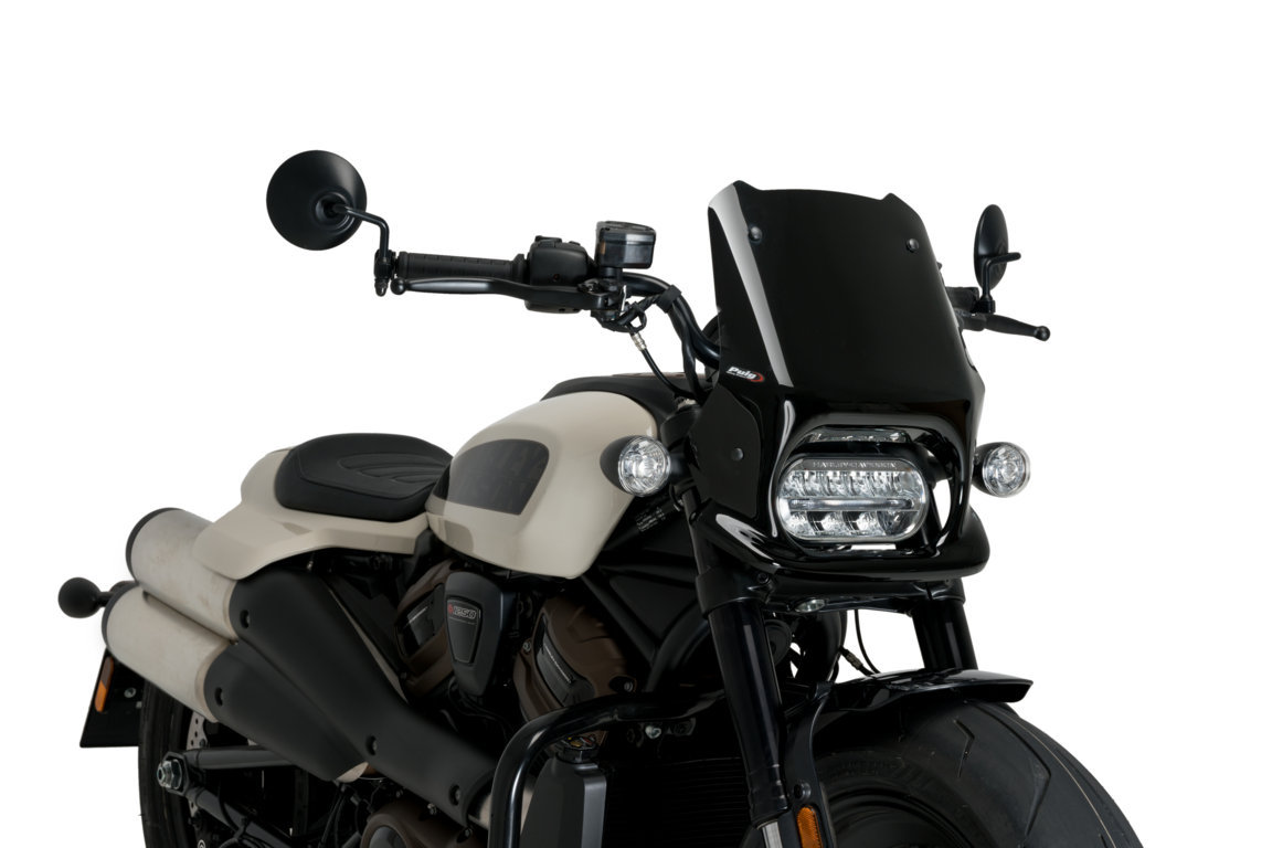 Puig ウインドシールド New Generation Sport ブラック | 21321N｜ワンダーテック