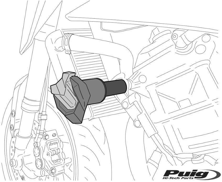 Puig / プーチ R19 フレームスライダー ブラック ブラック | 21559N
