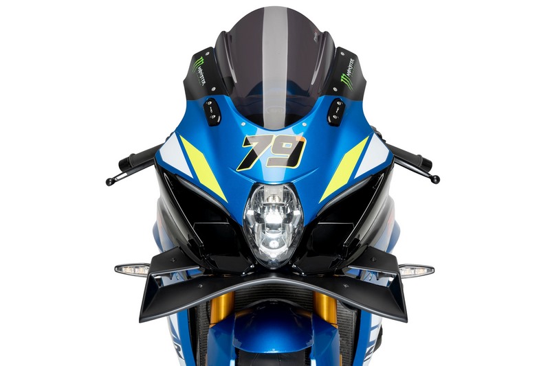Puig / プーチ フロントスポイラー GP マットブラック Suzuki GSX-R1000/R 17'-21' | 22075J|ワンダーテック