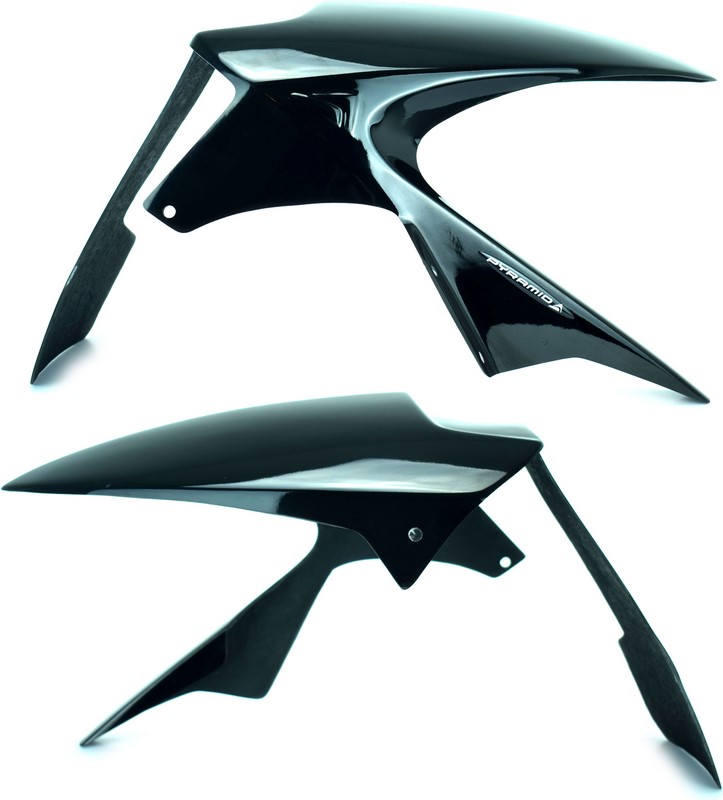 Pyramid Plastics / ピラミッドプラスチック Kawasaki ZX6-R 636 ハガー グロスブラック 2005-2006 | 073015B