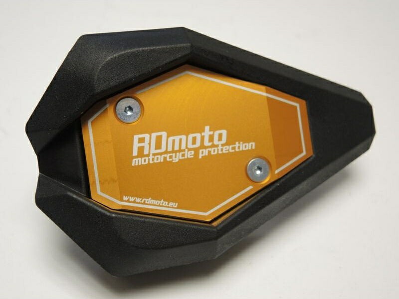 Rd Moto Crash Sliders Base Design White- Gold Anodized Suzuki Dl650 V-Strom | S37S-SL01W-G