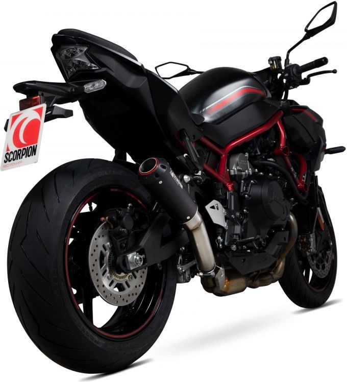 Scorpion / スコーピオンマフラー Red Power Slip-on ブラック Ceramic Coated Sleeve (NON EU HOMOLOGATED) | PKA135BCER｜ワンダーテック