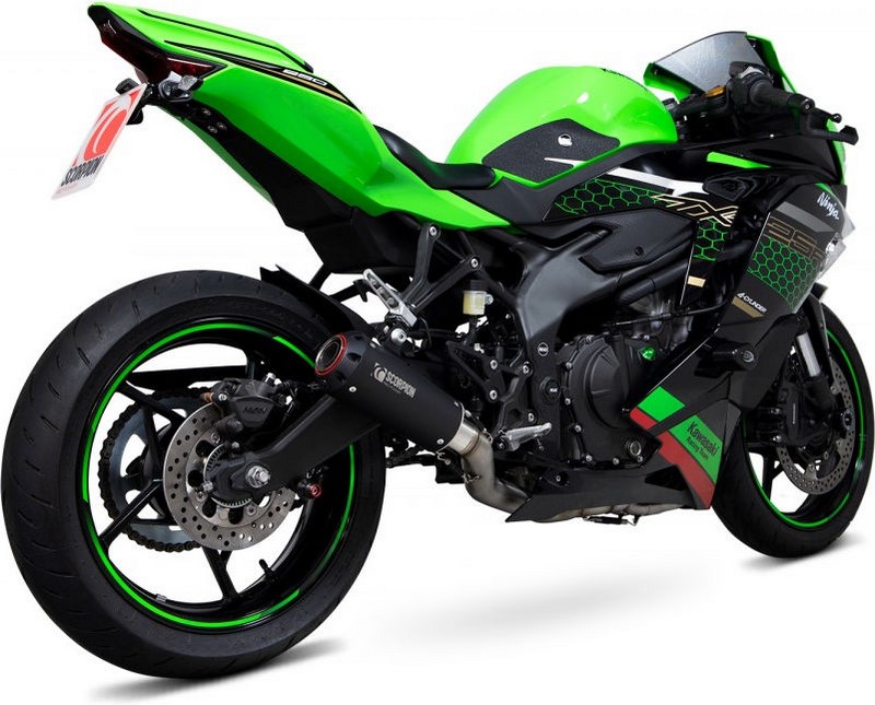 Scorpion / スコーピオンマフラー Red Power Full System ブラック Ceramic Coated Sleeve (NON EU HOMOLOGATED) | PKA140SYSB