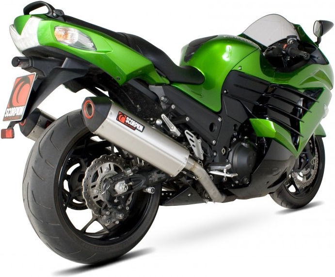 Scorpion / スコーピオンエキゾースト Serket スリップオン ステンレススリーブ eマーク Kawasaki ZZR