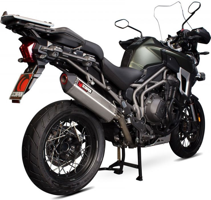 Scorpion / スコーピオンエキゾースト Serket スリップオン ステンレススリーブ eマーク Triumph Tige