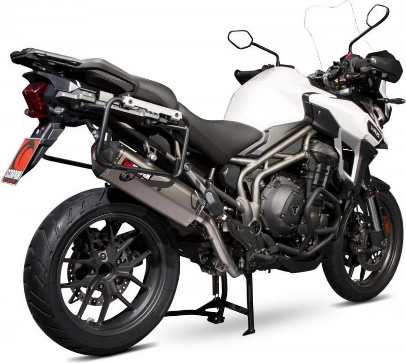Scorpion / スコーピオンエキゾースト Serket スリップオン チタンスリーブ eマーク Triumph Tiger（タイガー） Expl