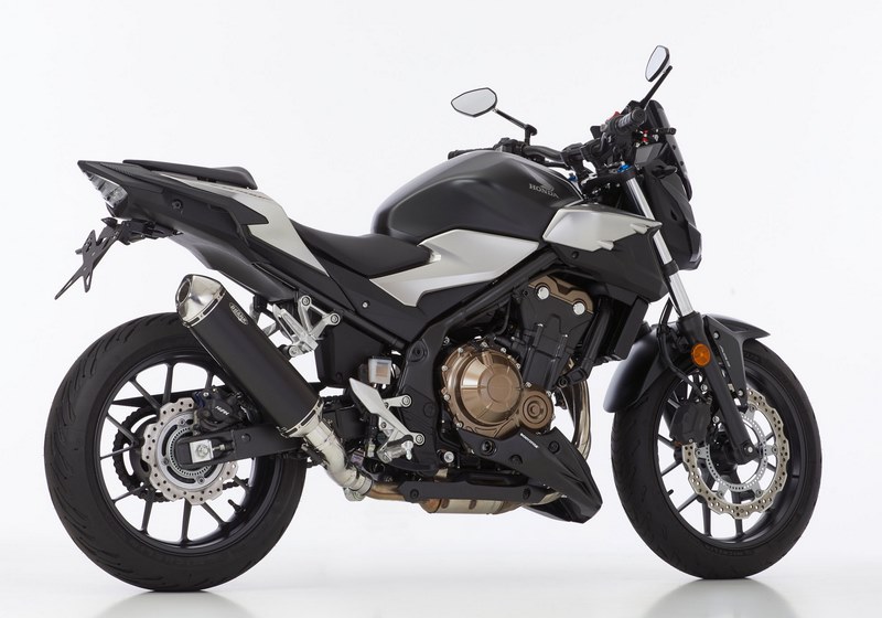 SHARK / シャークマフラー DSX-5 slip on exhaust (2-1)- Black- Elliptical | 841019