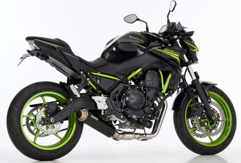 SHARK / シャークマフラー SRC 4 complete exhaust system (2-1)- Black- Round | 845111