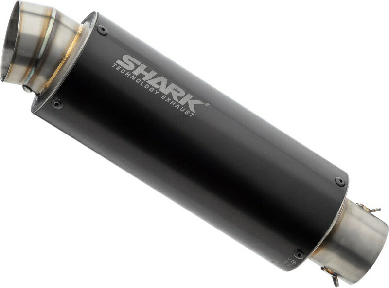 SHARK / シャークマフラー SRC 4 slip on exhaust (4-1)- Black- Round | 845127