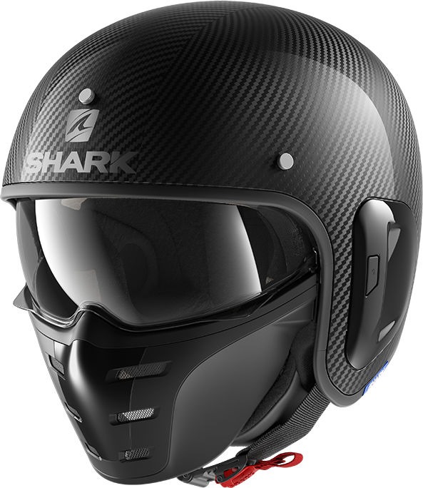 Shark シャーク オープンフェイスヘルメット S-DRAK 2 カーボン SKIN カーボン シルバー ブラック DSK サイズ XXL | HE2715EDSKXXL