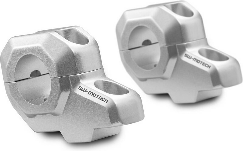 SW-MOTECH / SWモテック バーバック ? 28 mm ハンドルバー H=30 mm. バック 22 mm. シルバー | LEH.00.039.23｜ワンダーテック