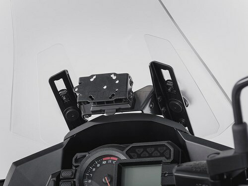 SW-MOTECH / SWモテック クイックロック GPSマウント ブラック Kawasaki Versys 1000 (15-) | GPS.08.646.10800/B｜ワンダーテック