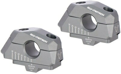 SW Motech Bar back variable for ?22 handlebars. B-stock. H = 25 mm. Adj. 5/10/15/20/25/30 mm. Anthracite. | B.LEH.00.039.300｜ワンダーテック