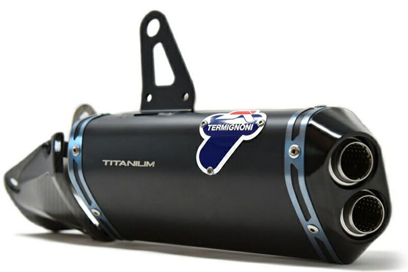 Termignoni / テルミニョーニ 2 SILENCERS DECAT ブラック + KIT UPMAP EU5- STAINLESS STEEL- TITANIUM ブラック | D18409400INA｜ワンダーテック