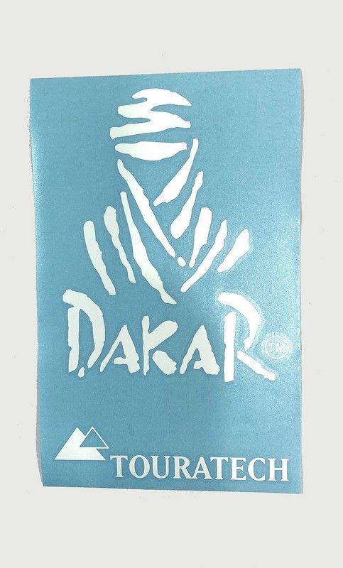 TOURATECH / ツアラテック Dakar sticker white 25 cm
