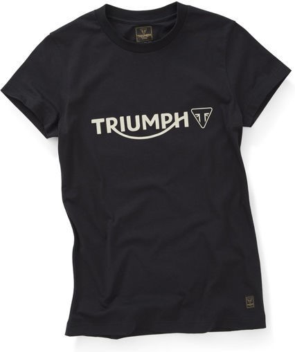Triumph MELROSE LADIES T-SHIRT ジェットブラック M | MTSS20057_M