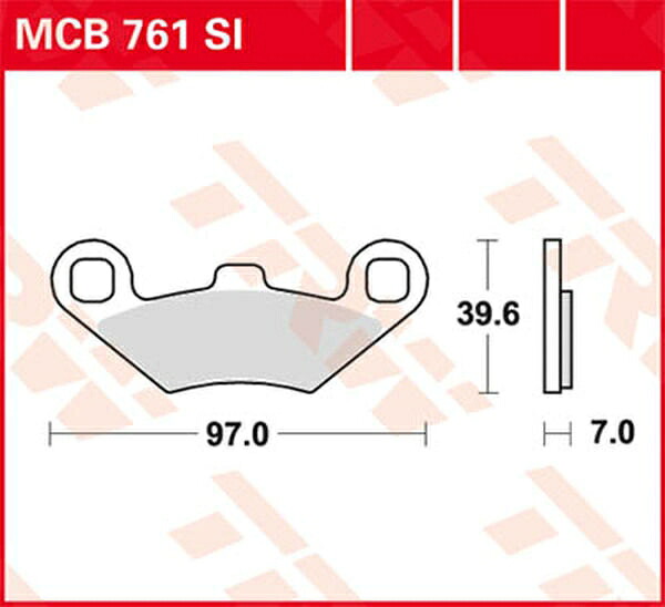 TRW（ティーアールダブル） ブレーキパッド TRW MCB761SI | MCB761SI