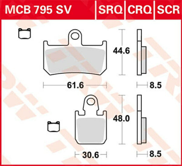 TRW（ティーアールダブル） ブレーキパッド SINTER RACE LONGLIFE | MCB795SCR 19,670円