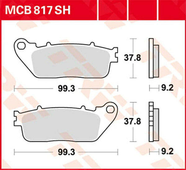 TRW（ティーアールダブル） ブレーキパッド TRW MCB817SH | MCB817SH