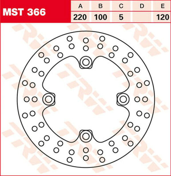 TRW BRAKE DISC TRW MST366 | MST366