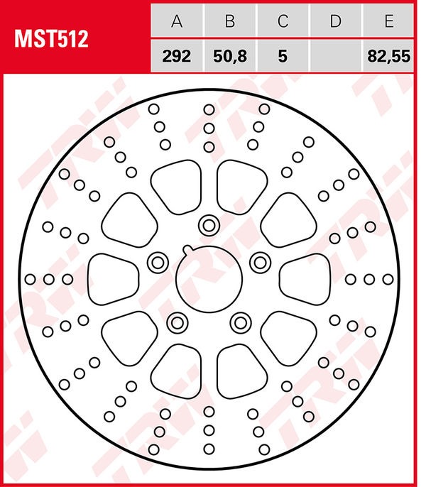 TRW BRAKE DISC TRW MST512 | MST512